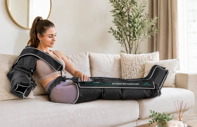 presoterapia termoterapia piernas y cuerpo de abantera sistema profesional y doméstico para toda la familia Enna Blues dos