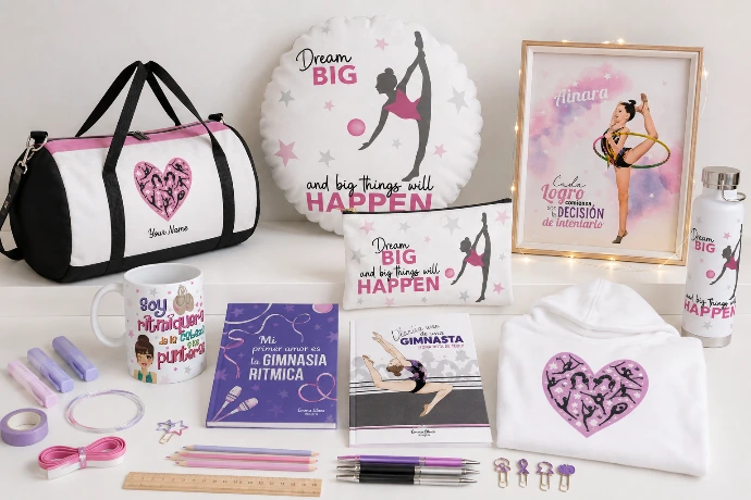 articulos de gimnasia ritmica para regalos de gimnastas diseñados por Enna Blues