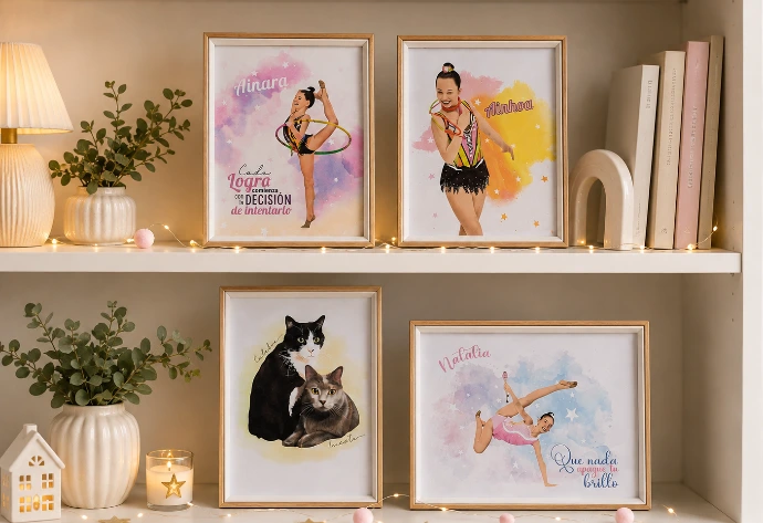 láminas personalizadas enna blues de gimnasia ritmica regalos originales para toda la familia bonitos y creativos en una estanderia