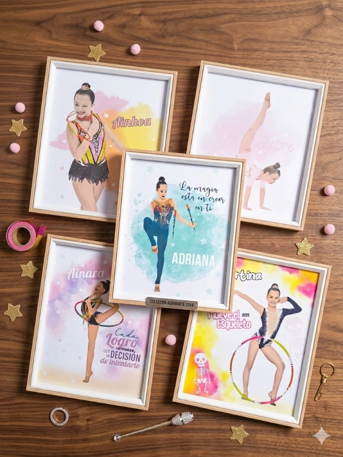 láminas personalizadas enna blues de gimnasia ritmica regalos originales para toda la familia bonitos y creativos dos