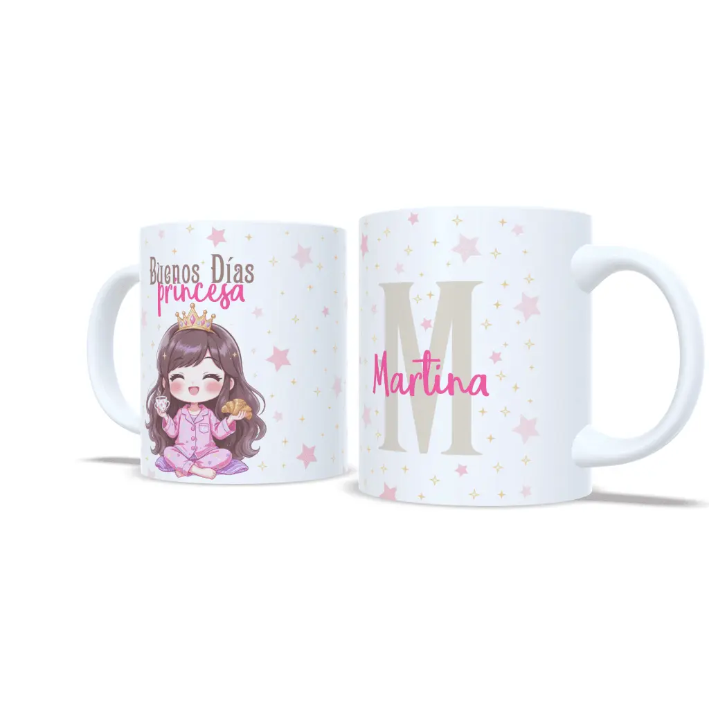taza-nina-buenos-dias-princesa-croissant-cafe-chocolate-navidad-infantil-personalizada-enna-blues-2