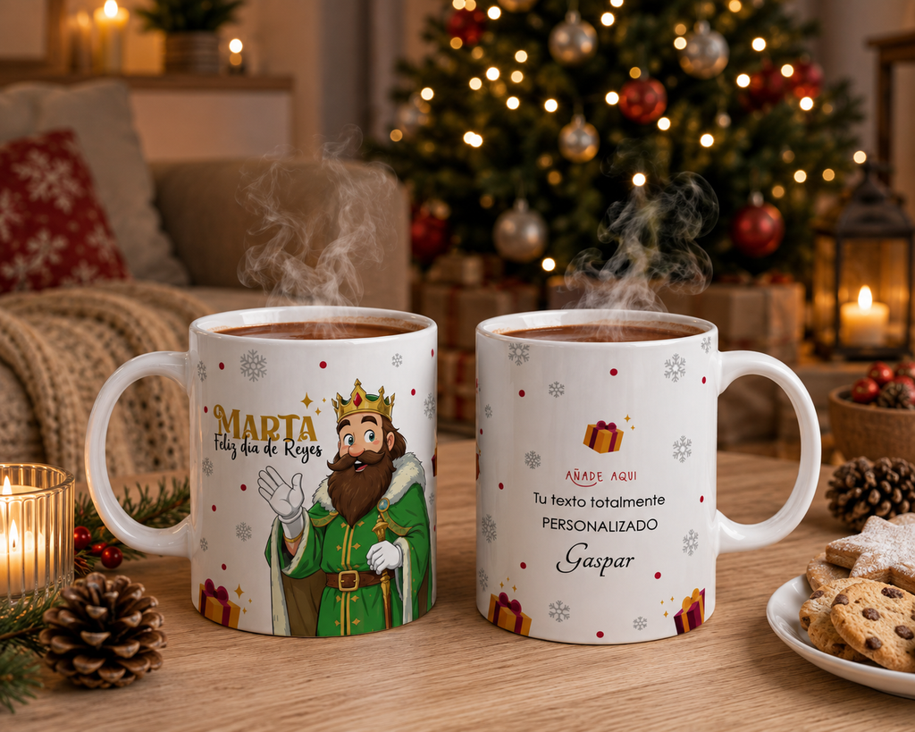 Taza Gaspar Reyes Magos Navidad