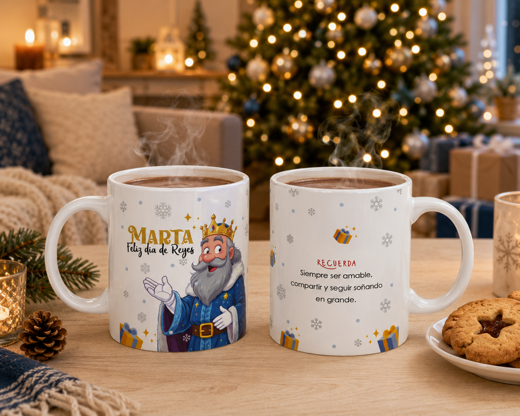Taza Melchor Reyes Magos Navidad