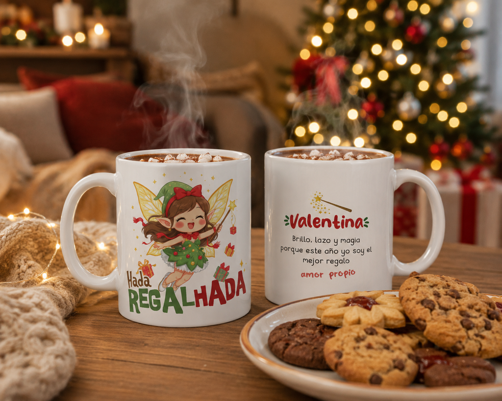 Taza Hada Regalada Navidad