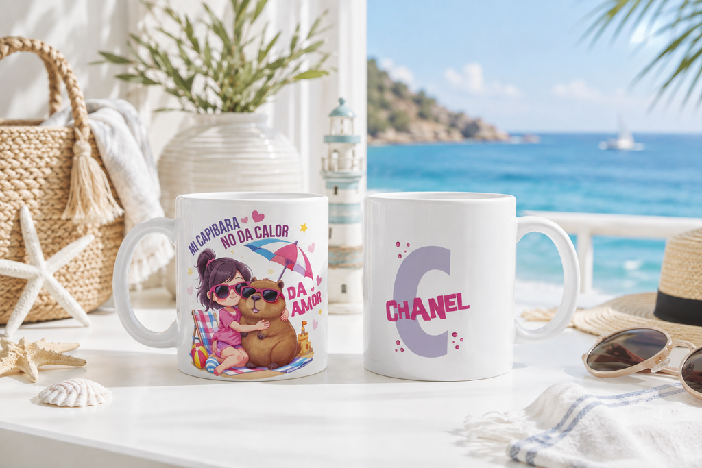 Taza Verano Capibara da Amor Abrazo