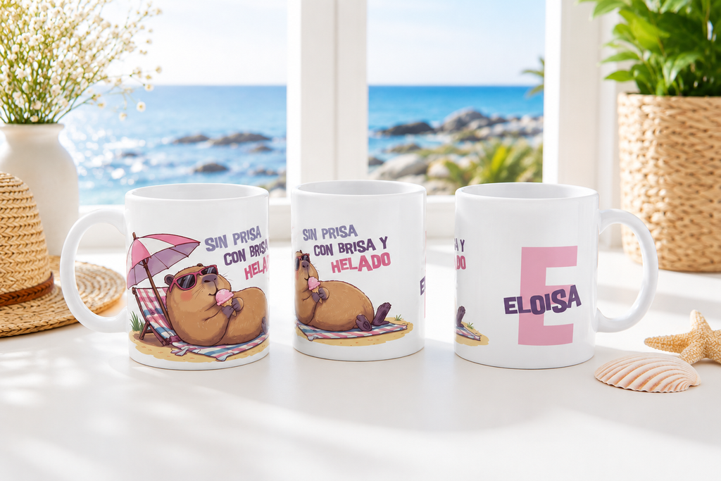 Taza Capibara Brisa Mar Helado