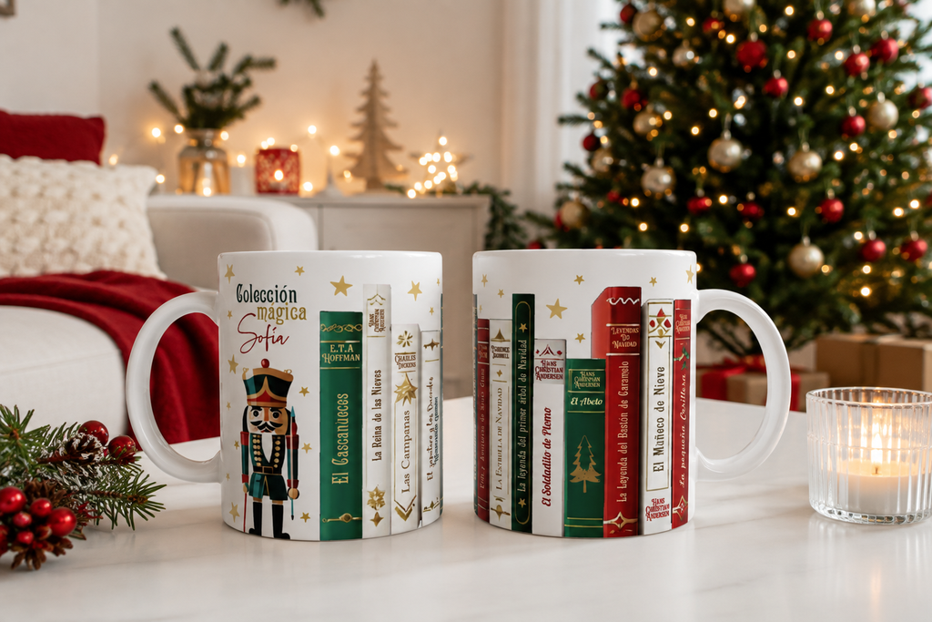 Taza Librería Navidad Clásicos