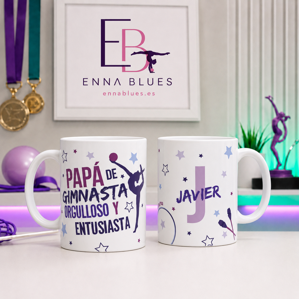 Taza Personalizada Gimnasia Rítmica Papá Entusiasta