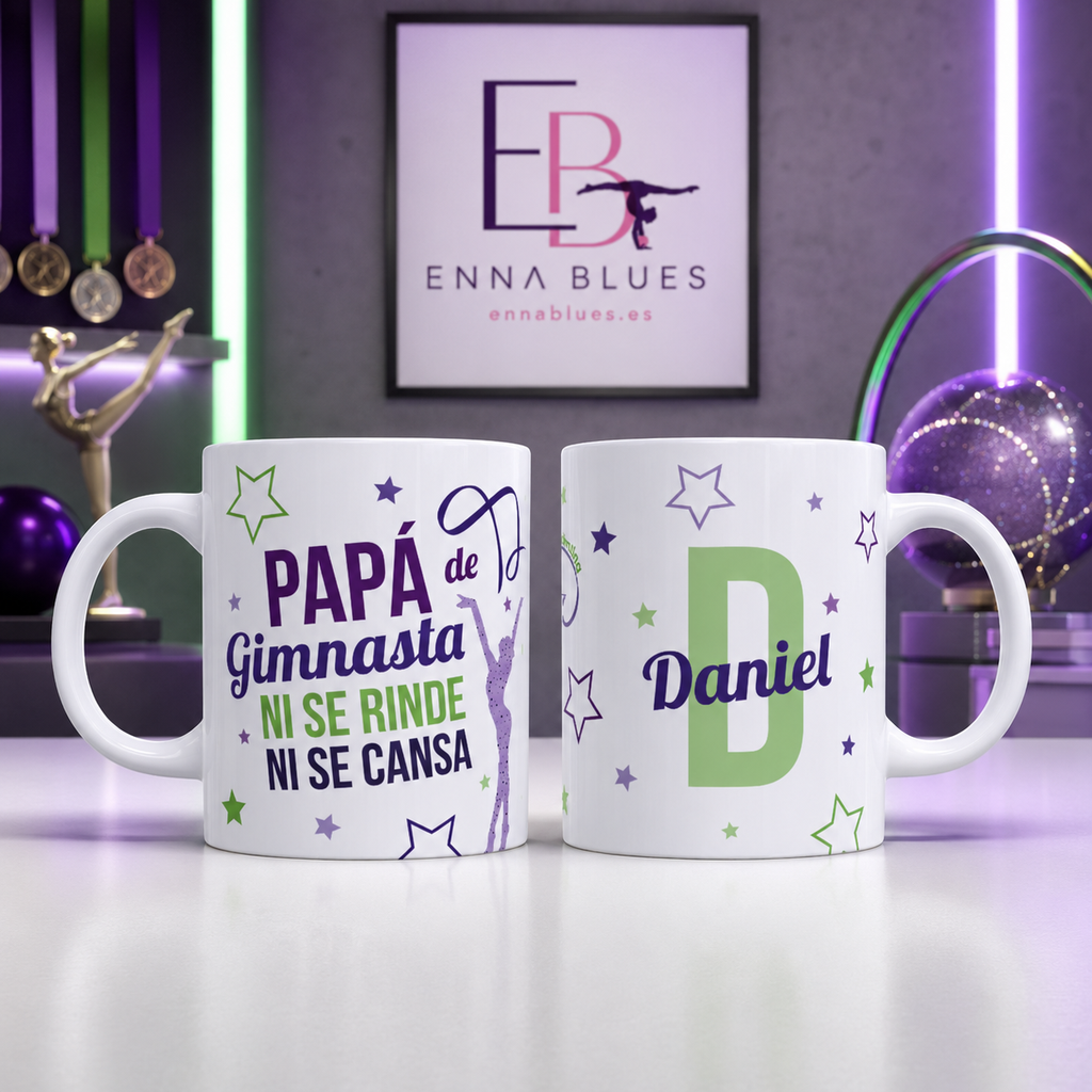 Taza Personalizada Gimnasia Rítmica Papá no se rinde