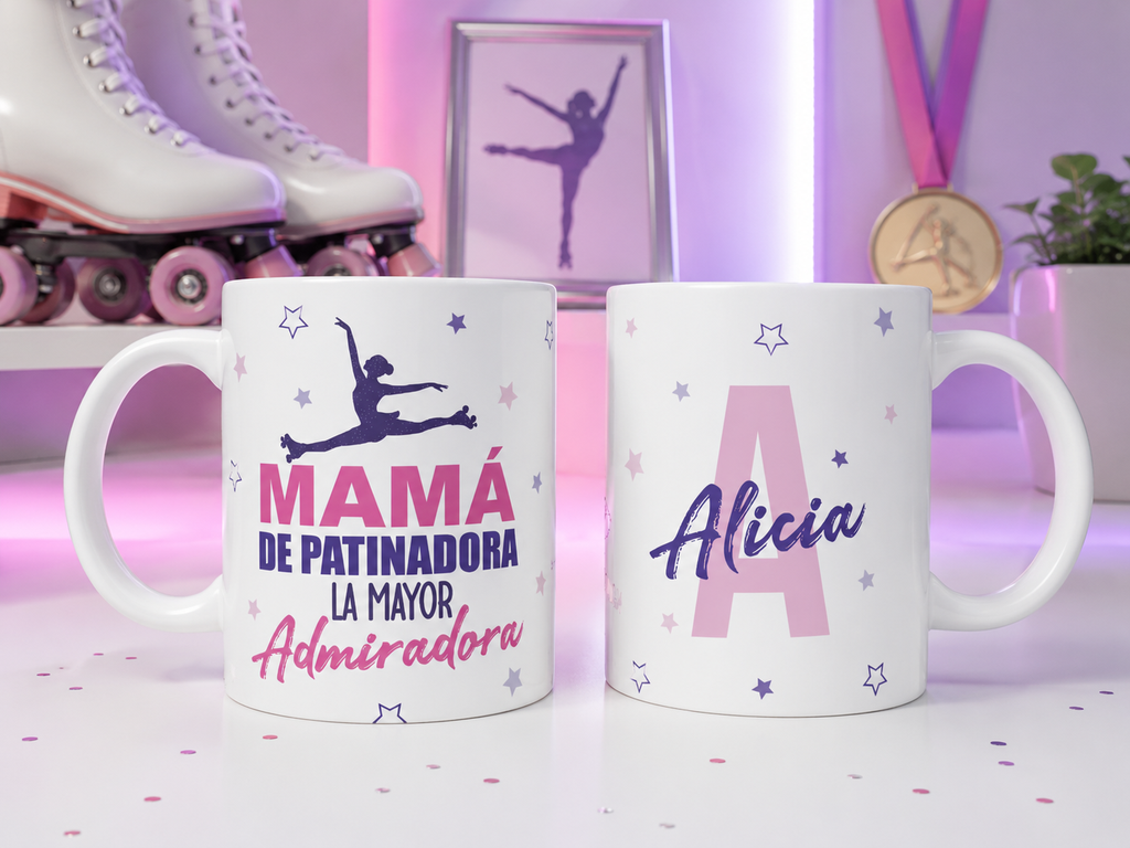 Taza Personalizada Patinaje Artístico Mamá Patinadora