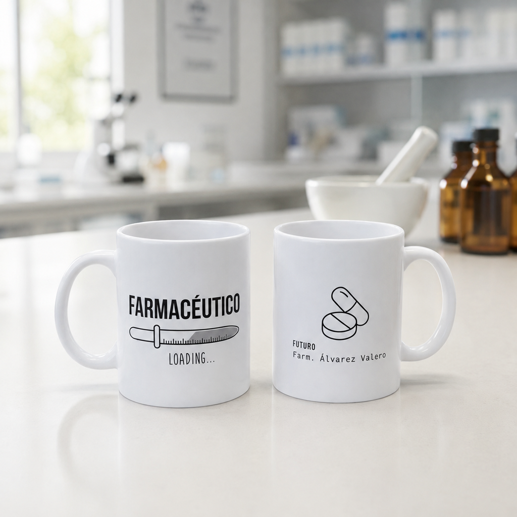 Taza personalizada Farmacéutico/a universitarios