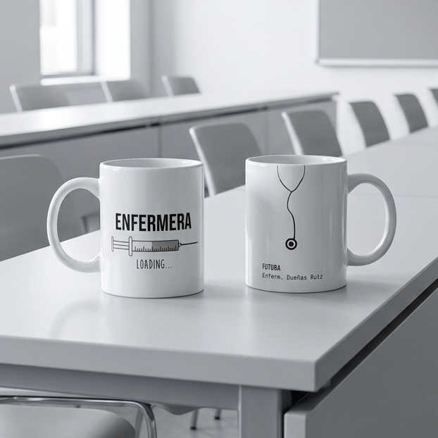 Taza personalizada Enfermero/a universitarios