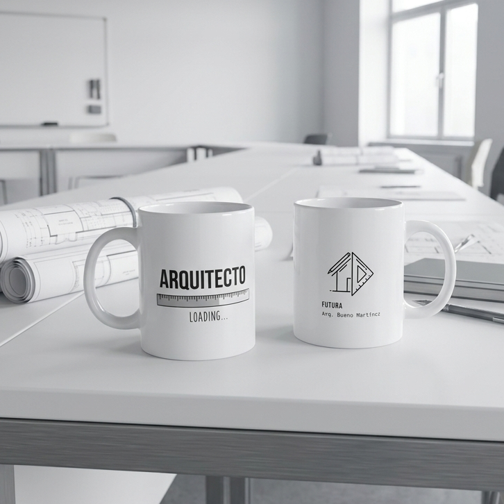 Taza personalizada Arquitecto/a universitarios