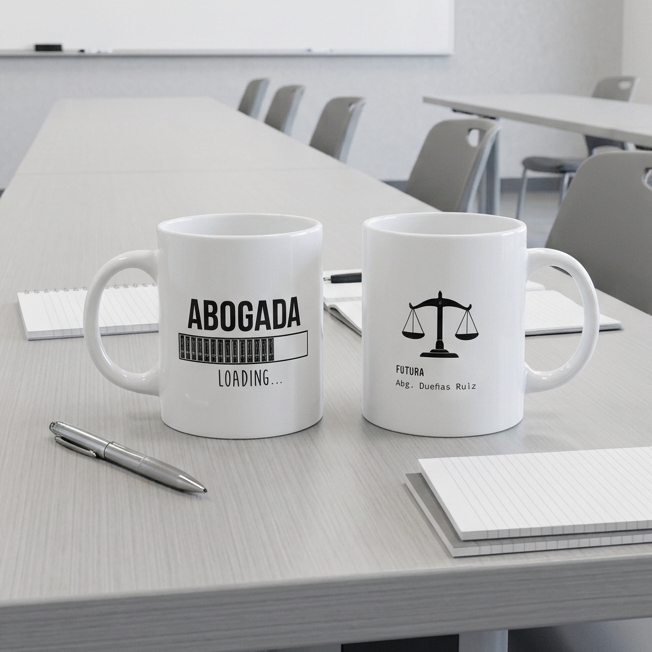 Taza personalizada Abogado/a universitarios