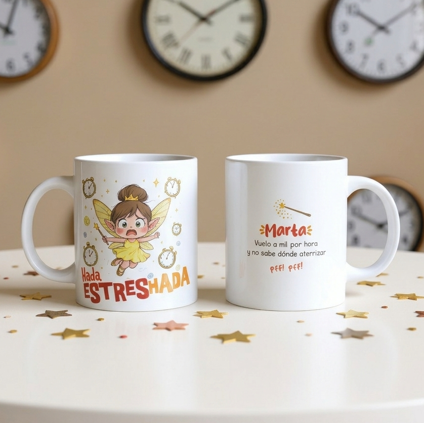 Taza personalizada Hada Estresada