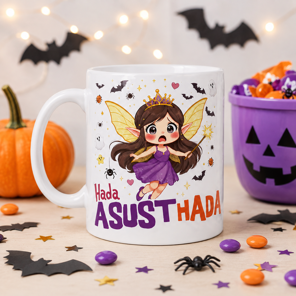 Taza personalizada Hada Asustada