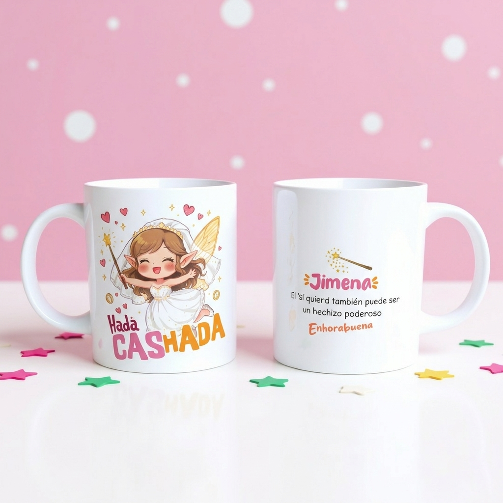 Taza personalizada Hada Casada