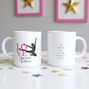 Taza personalizada rítmica LOVE gimnasia