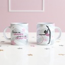 Taza personalizada Sueña en grande (Aro)