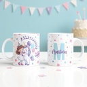 Taza personalizada cumpleaños abrazo unicornio