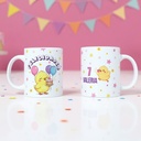 Taza personalizada cumpleaños pollito