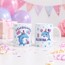 Taza personalizada cumpleaños Delfín