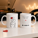 Taza Personalizada Parejas o Amistad Estilo Coreano