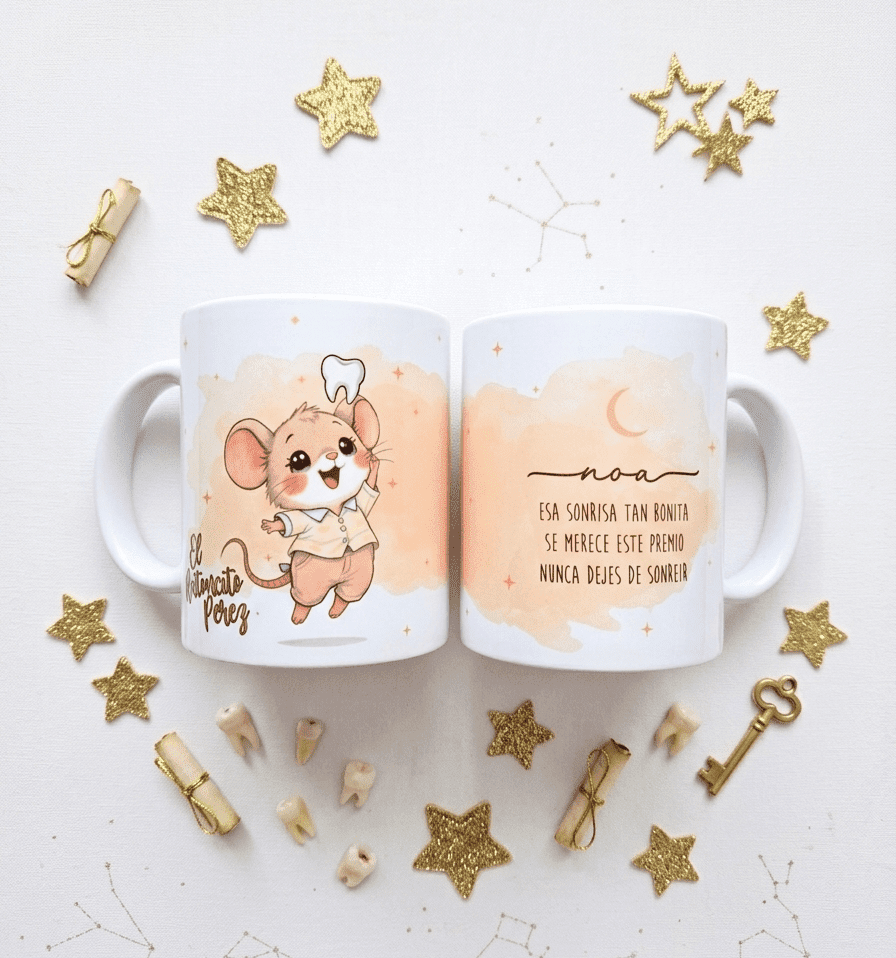 Taza Ratoncito Pérez Personalizada