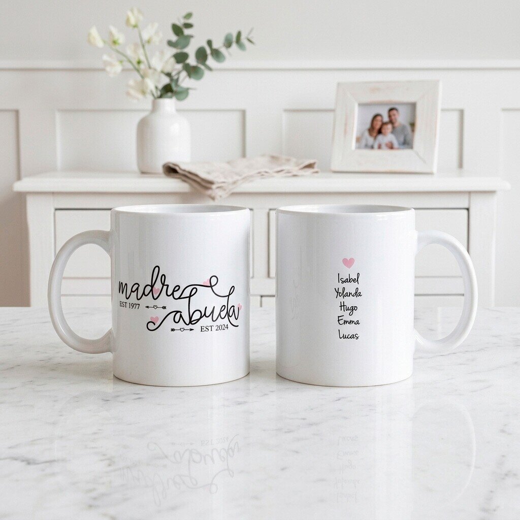 Taza Abuela y Madre Personalizada