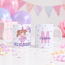 Taza Ballet Cumpleaños personalizada Kawaii