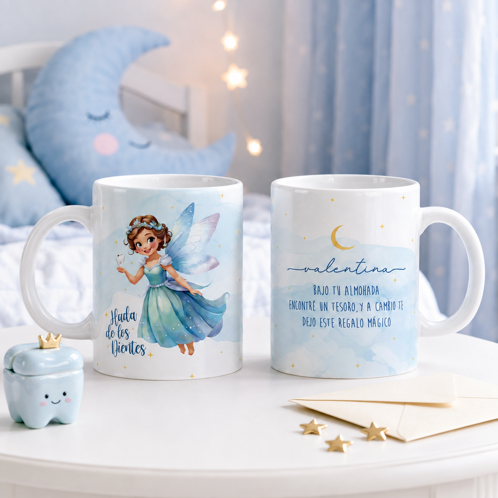 Taza Hada de los Dientes Personalizada