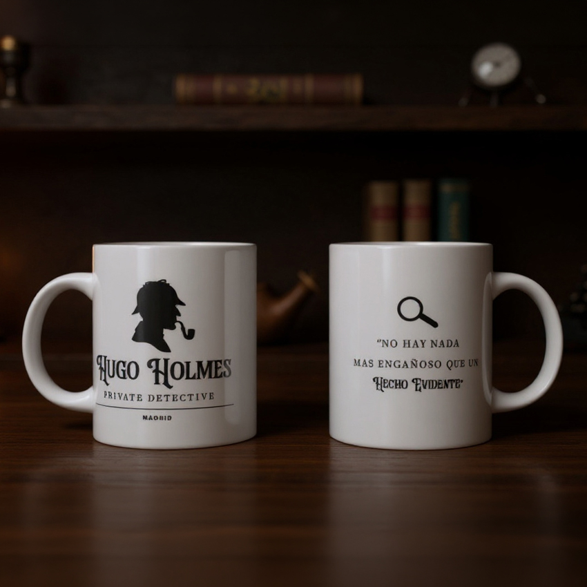 Taza personalizada Sherlock Holmes Detective
