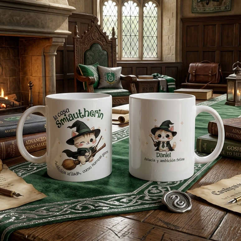 Taza Gatitos Mágicos Casa Smiatherin