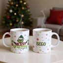 Taza Personalizada Grinch Navidad Rojo
